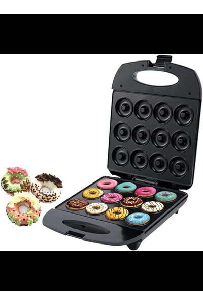 SOKANY صانعة الدونات SK-821 بقوة 1200 واط (تُحضّر 12 دونات صغيرة)