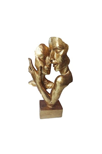 BV Decorative couple statuette 'Passion', Gold, 30 cm
