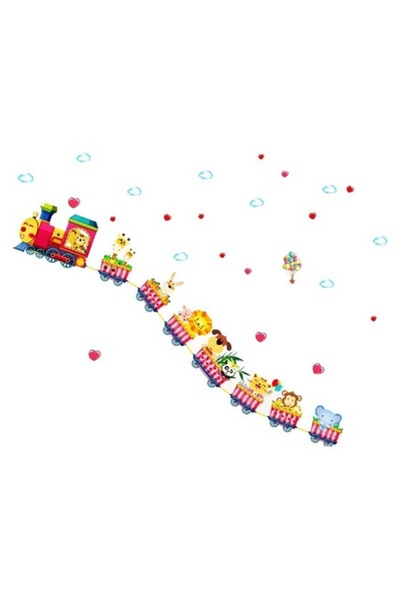 BV Διακοσμητικό αυτοκόλλητο, Τρένο με ζώα, 158 cm, 716STK