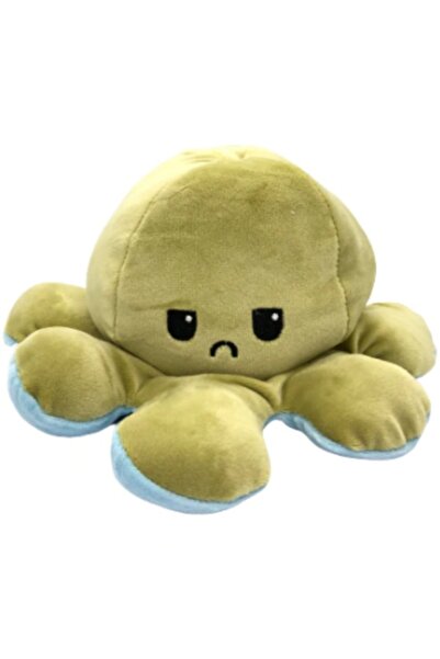 OEM Jucărie de pluș, caracatiță reversibilă, 3 moduri de iluminare, 18 cm