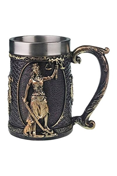BV Double-walled mug with woman and Justice, 1675H
