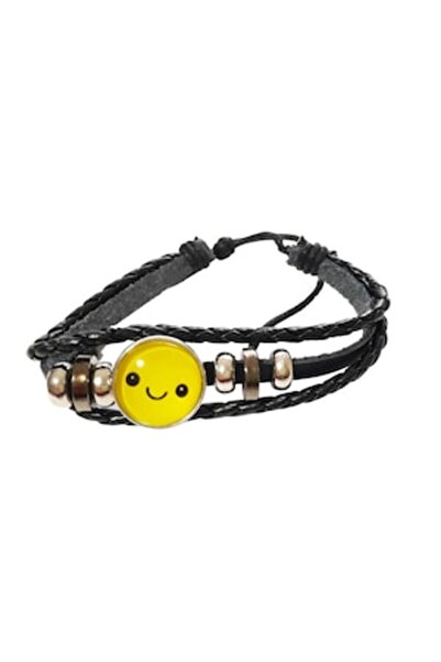 BV Brățară din piele ecologică, Emoticon, 116BJ