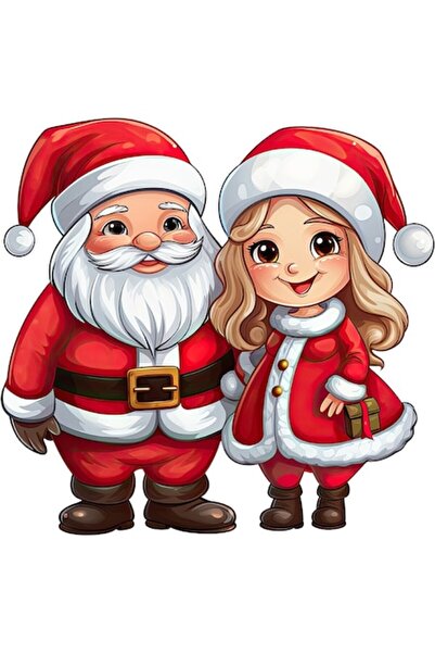 BV Autocolant decorativ, Moș Crăciun, roșu, 1368STK-3