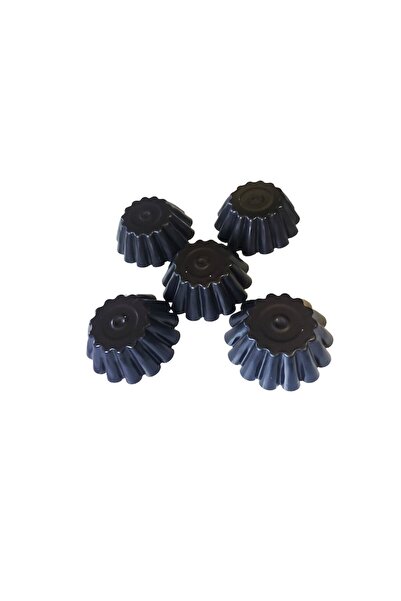 BV Savarin Mold Set, 5 Cavities, Black, 10 cm