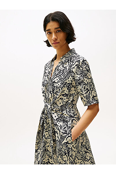 Tommy Hilfiger Women's Linen Knotted Dress