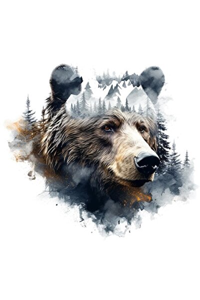 BV Autocolant decorativ, Ursuleț, Negru, 63 cm, 1307STK-10