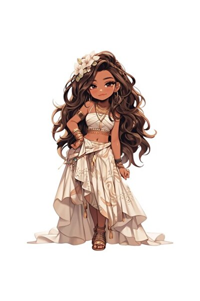 BV Autocolant decorativ, Prințesă, Maro