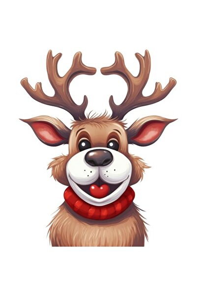 BV Decorative Sticker, Reindeer, Brown, 1370STK