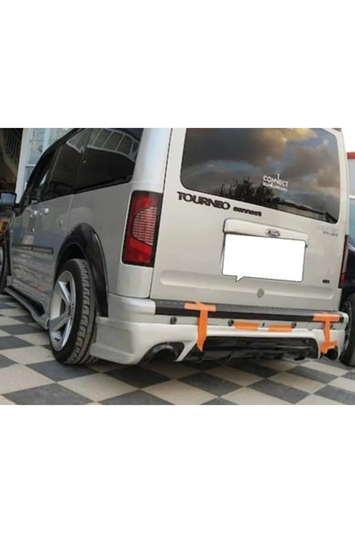 AkmTuning Ford Connect Arka Ek Difüzör Siyah Plastik 2008 2009 2010 2011 2012 2013 Arka-difizör-bodykit-ek