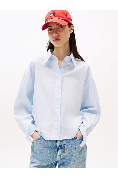 Tommy Hilfiger Women's Tjw Regular Crop Shirt