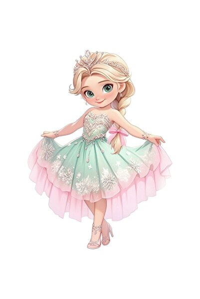 BV Autocolant decorativ, Prințesă, Roz - 1378STK-3