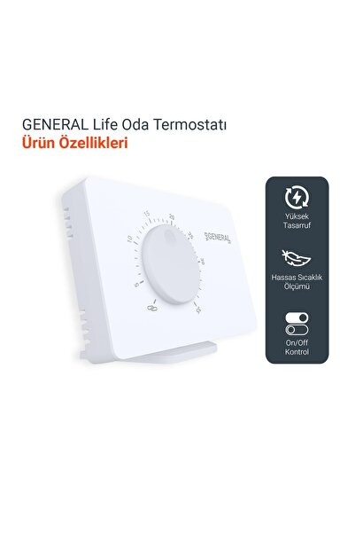 GENERAL Life Therma HT110S RF Kablosuz Oda Termostatı -Beyaz