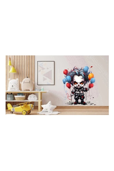 BV Decorative sticker, Horror, Waterproof, Blue, 67 cm