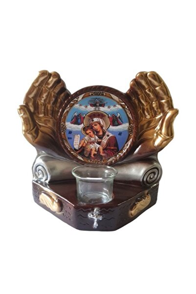BV Two-Hands Candle, Mother of God, 21 cm