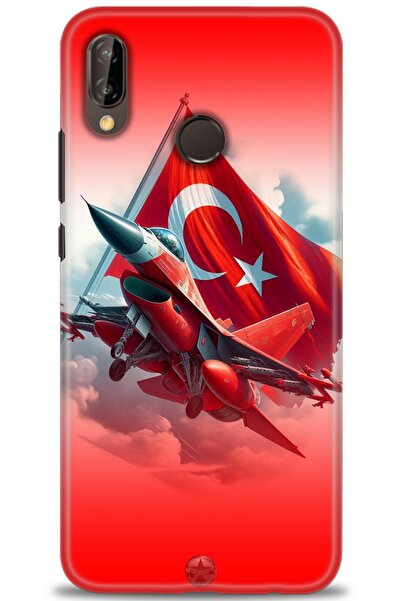 Rulet Aksesuar غطاء متوافق مع هاتف هواوي P20 لايت HD مطبوع - غطاء سيليكون مصم...