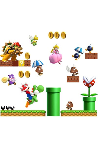 BV Decorative sticker with Mario, Green, 110 cm, 1101STK