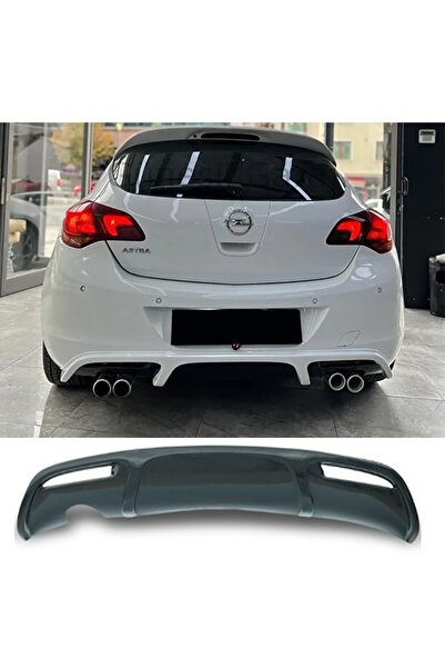 AkmTuning Opel Astra J HB irmsicher Arka Ek Difüzör Parlak Siyah 2009 2010 2011 2012 Arka-difizör-bodykit-ek
