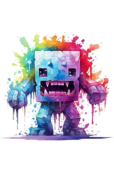 BV Autocolant decorativ Minecraft - Violet