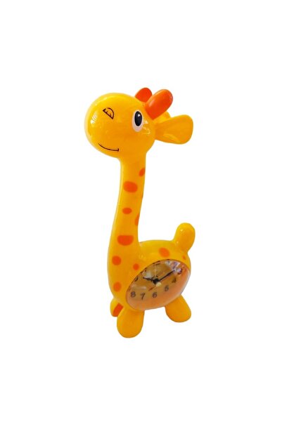 BV Giraffe-shaped table clock, Yellow, 23 cm, 1484GG