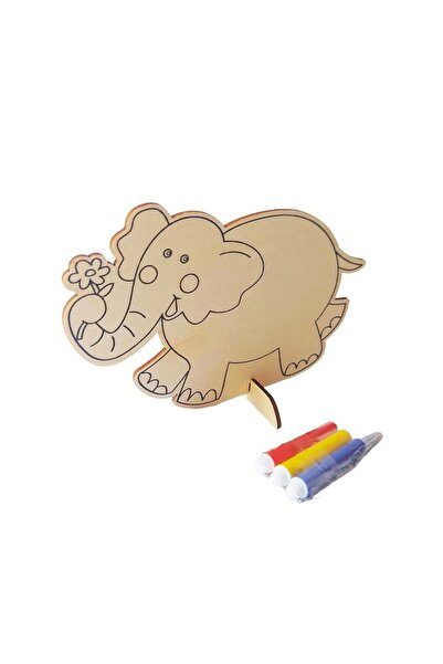 BV Wood Painting, Elephant Model, 16 cm (209LF)
