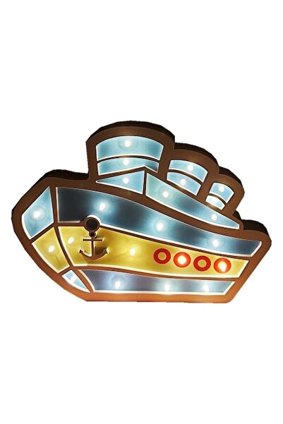 BV Lampă de noapte LED, în formă de navă, 29 cm - 6818-9A