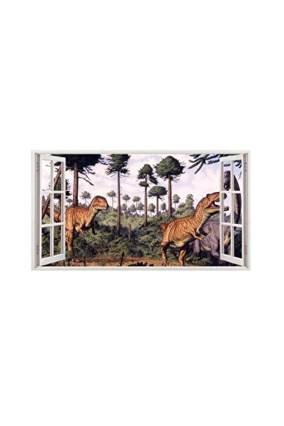 BV Autocolant decorativ cu dinozauri, 85 x 55 cm