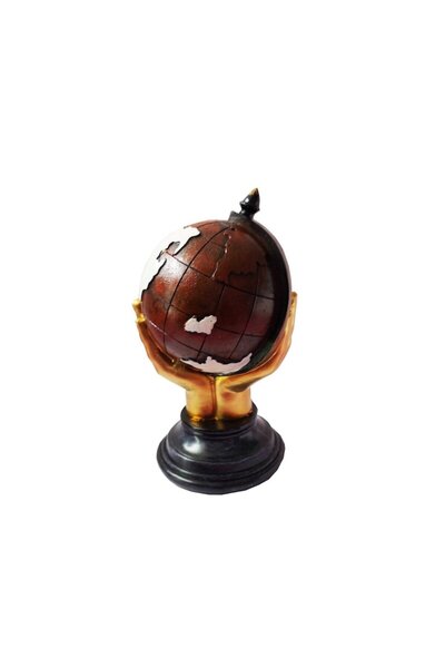 BV Globe-shaped table clock, 21 cm (model 6852XD)