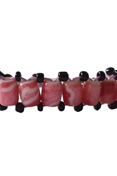 BV Beaded Bracelet, Pink, BR87