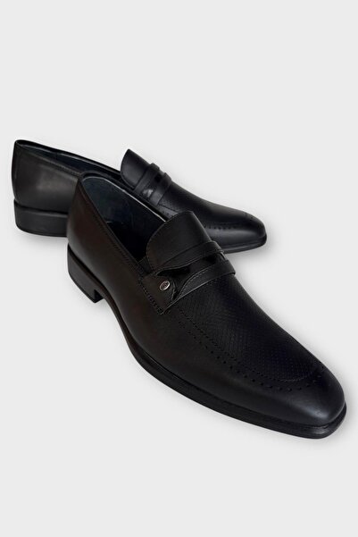 Liger Men's Genuine Leather Shoes Black