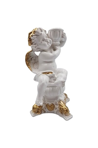 BV Decorative figurine - Angel, White, 23 cm