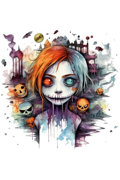 BV Autocolant decorativ - Halloween - Violet - 60 cm