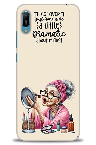 Rulet Aksesuar غطاء متوافق مع هاتف هواوي Y6 2019 HD مطبوع - غطاء سيليكون مصمم...