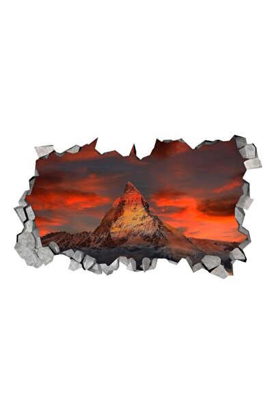 BV Autocolant decorativ 3D de perete - Munte (85 cm) - 188STK-1