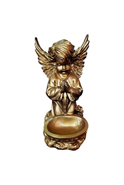 BV Decorative statuette, Angel, Gold, 34 cm