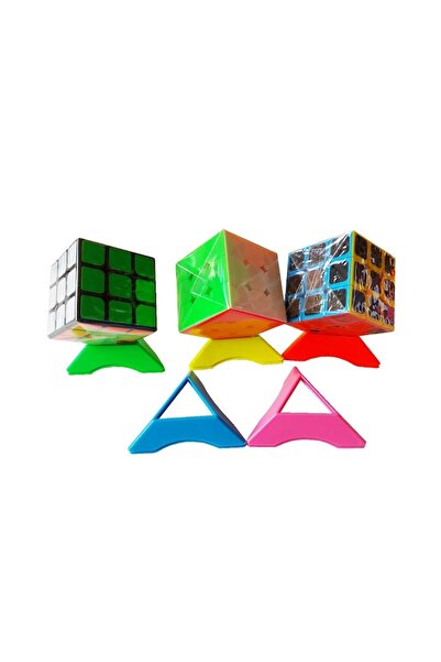 BV Set of 10 Universal Stands for Cube Puzzles, Multicolor