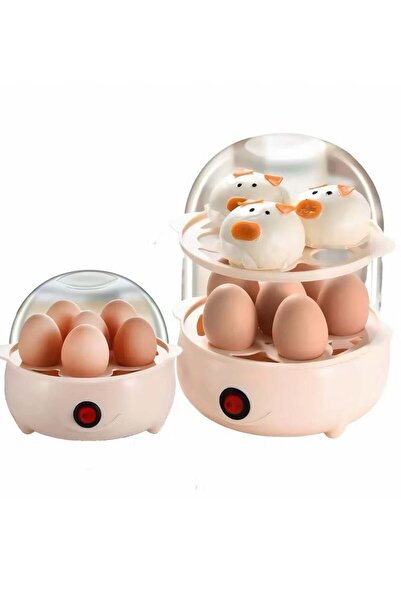 Without a mark جهاز طهي البيض بالبخار الكهربائي، جهاز طهي بيض بالبخار صغير ذو...