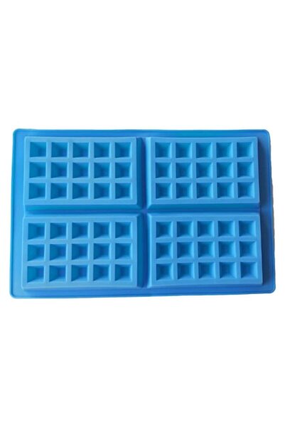 BV Silicone mold 4 cavities, For waffles, Blue, 28 cm, 234COF