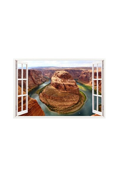 BV Autocolant decorativ, fereastră 3D, Canyon, 85 cm, 200 buc.