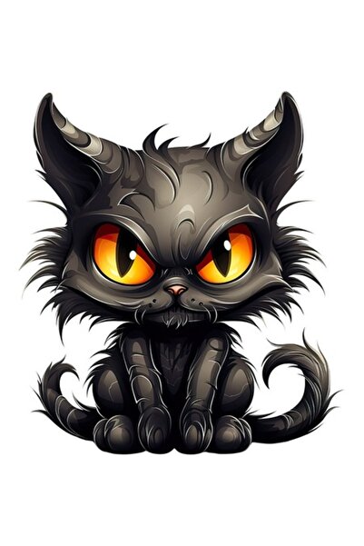 BV Autocolant decorativ, Pisică, Negru, 1366STK-3