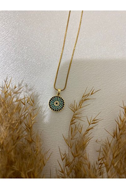 stainless steell عين الشر حبة الصلب قلادة