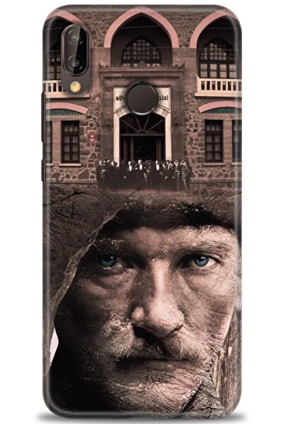 Rulet Aksesuar غطاء متوافق مع هاتف هواوي P20 لايت HD مطبوع - غطاء سيليكون بتص...