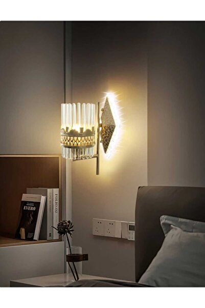 best power Wall Sconce 7465-W LED - Luxurious Gold Wall Lamp, 3 Dimmable Light Levels for Bedrooms &