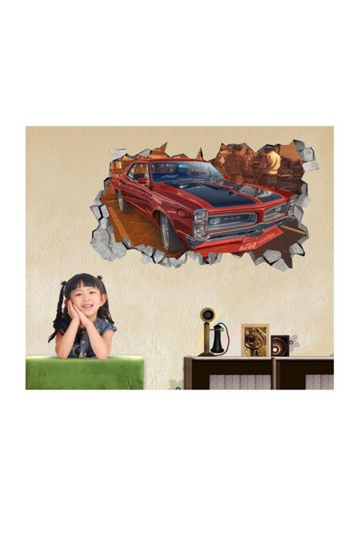 BV Decorative car sticker 'Hole in the Wall' 3D, 80 cm (1012STK-1)
