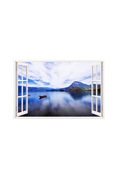 BV Autocolant decorativ - Ocean 3D pentru fereastră (85x58 cm)