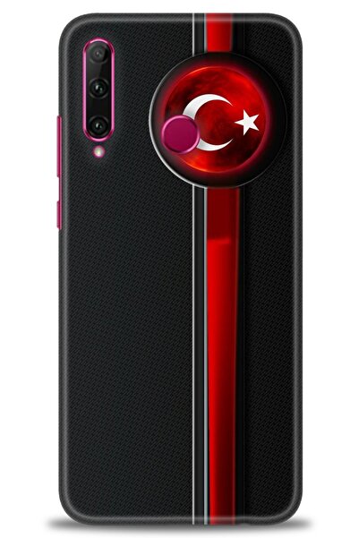 Rulet Aksesuar غطاء متوافق مع هاتف هواوي هونر 20 لايت HD مطبوع - غطاء سيليكون...