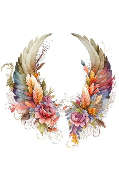 BV Decorative sticker, Wings, Orange, 61 cm, 1355STK-9