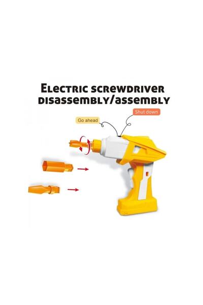 ALIBIBI Electric Drill Construction Set, 222 pieces