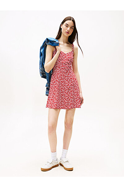 Tommy Hilfiger Women's Tjw Fit&Flare Strappy Mini Dress