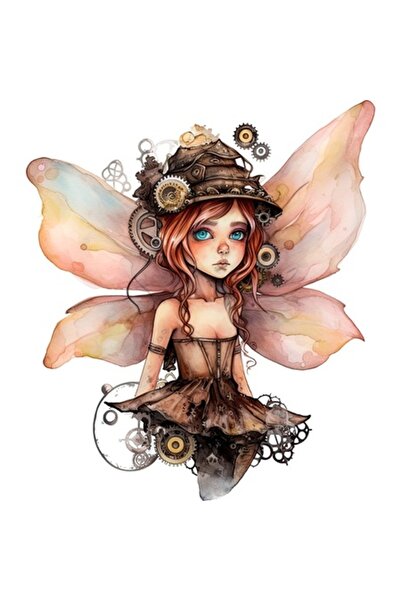 BV Autocolant decorativ „Zână”, maro, 68 cm (1279STK-3)