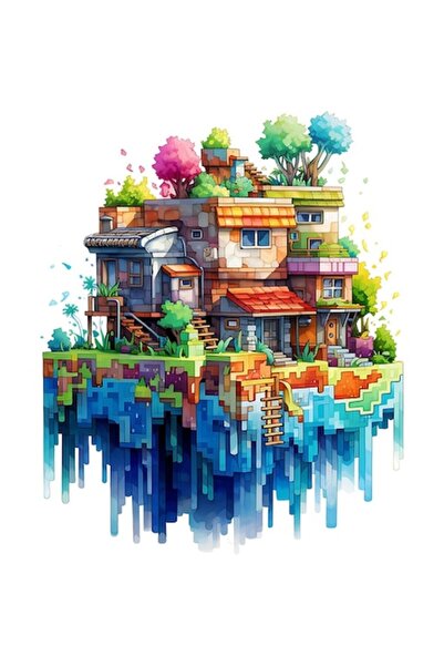 BV Autocolant decorativ, Minecraft, multicolor, 1376STK-4